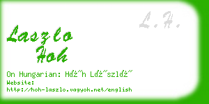 laszlo hoh business card